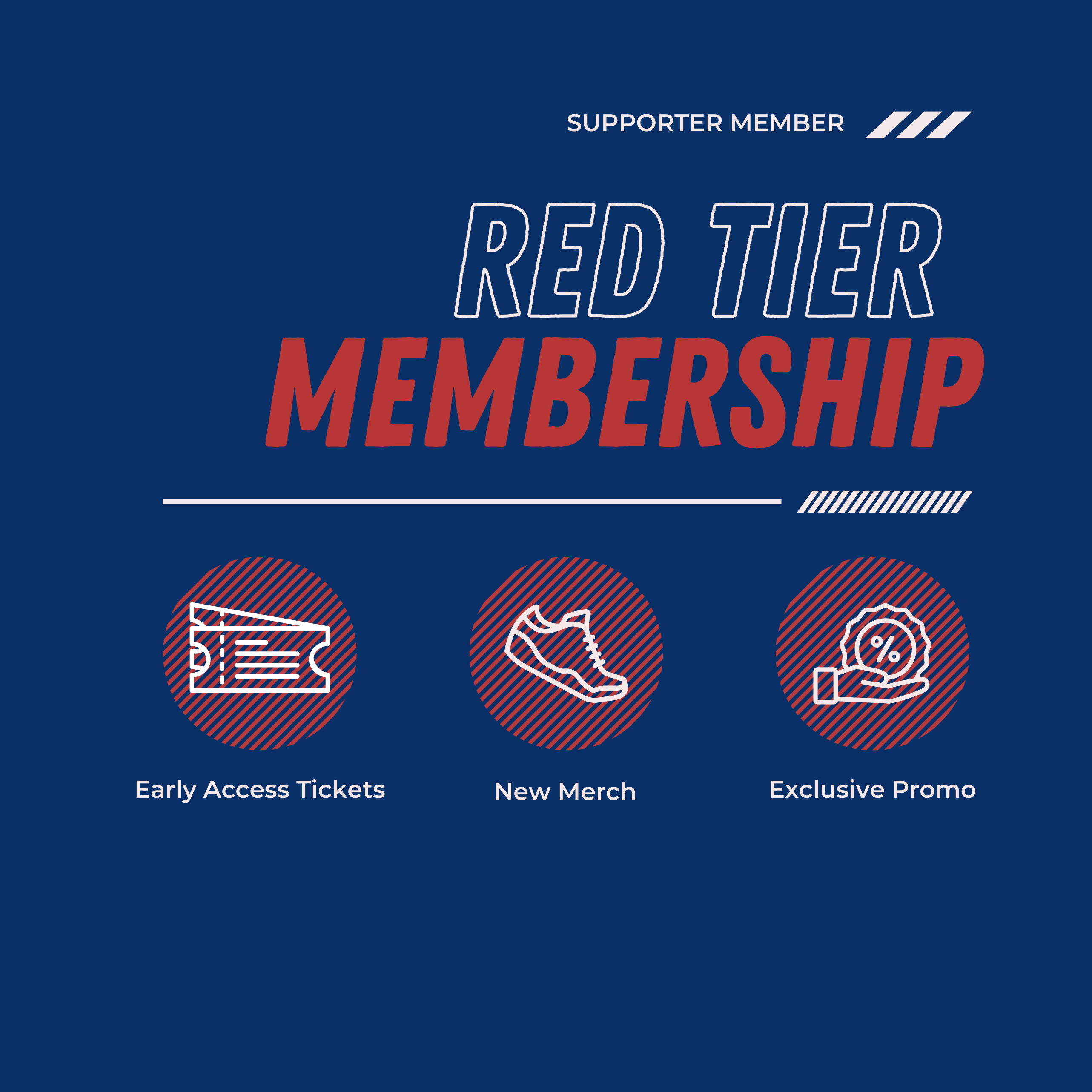 Red Tier - Supporter Member £5.00pm