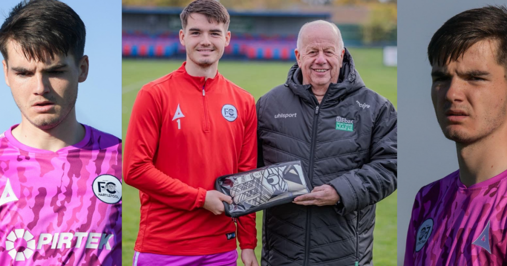 Harry Carr, FC Hartlepool goalkeeper, Ebac Northern League Goalkeeper of the Month September 2025